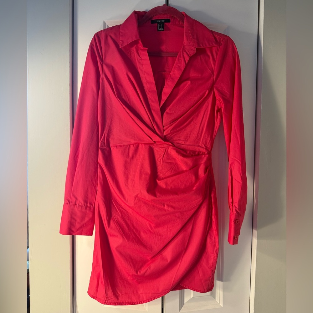 Hot pink Wrap Dress